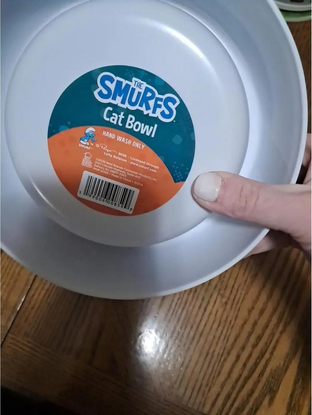 Offical Smurfs Pet Bowl Cat Dog Water Or Food. Brand New Never Used with Tags